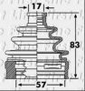 FIRST LINE FCB6239 Bellow, driveshaft